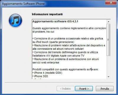 Apple iOS 4.3.1