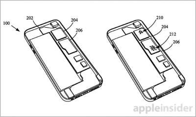 Le immagini associate al brevetto Apple