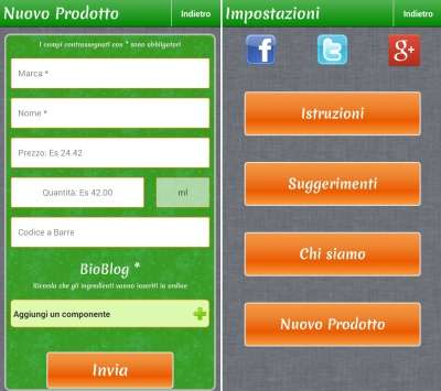 Biotiful - inserimento manuale prodotto