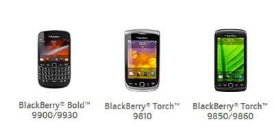 BlackBerry 7 smartphones