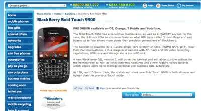 BlackBerry Bold Touch 9900