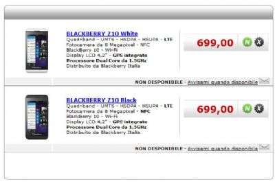 BlackBerry Z10 MediaWorld