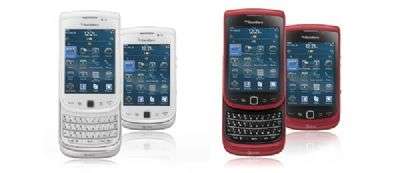 Blackberry Torch Pure White e Sunset Red