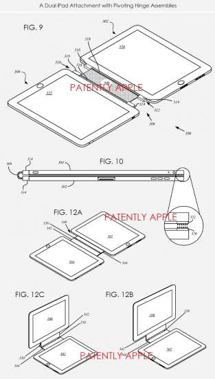 Brevetto Apple per collegamenti magnetici tra tablet (foto 3)