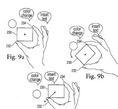 Brevetto multitouch per iPhone