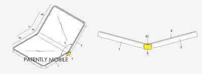 Un'immagine del brevetto presentato da Samsung