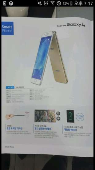 Caratteristiche tecniche di Samsung Galaxy A8