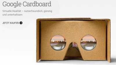 Cardboard acquistabile sul Google Play Store tedesco