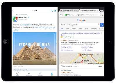 Chrome su iOS in modalità Split View