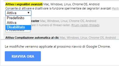 Chrome 47 bookmark
