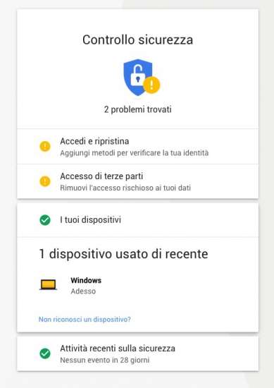 Controllo di sicurezza