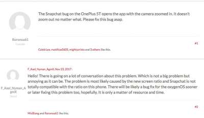 Dal forum di OnePlus