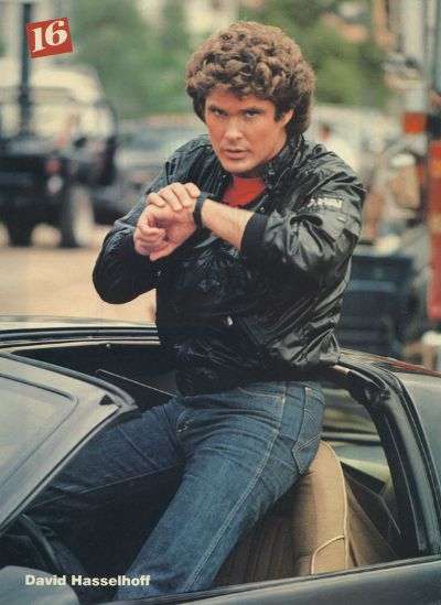 David Hasselhoff (Michael Knight) in Supercar