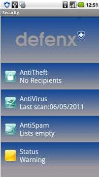 Defenx SmartPhone Security Suite