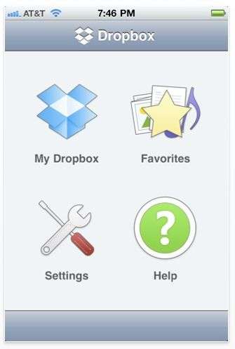Dropbox app