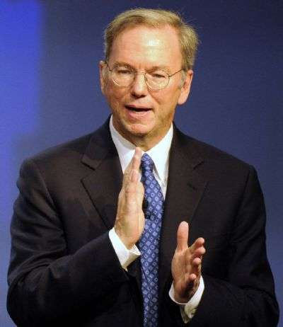 Il CEO di Google Eric Schmidt