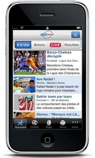 Eurosport per iPhone