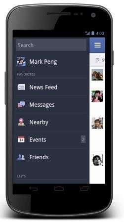 Facebook per Android 