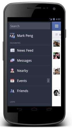 Facebook per Android 