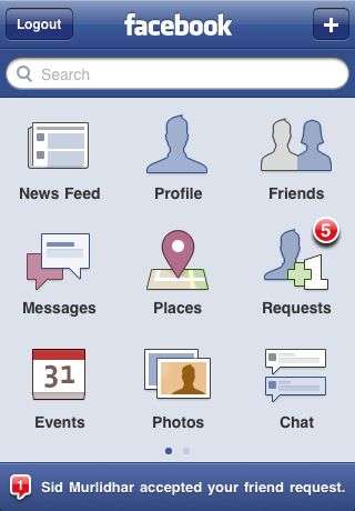 Facebook per iOS 