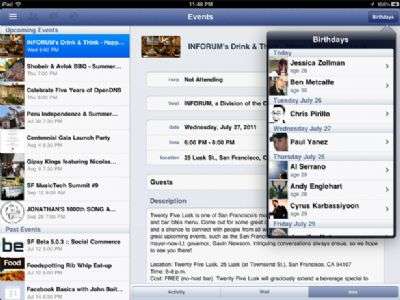Facebook per iPad