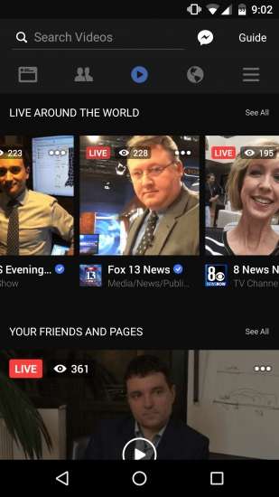 Facebook Live su Android