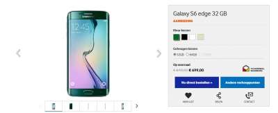 GAlaxy S6 edge in Olanda