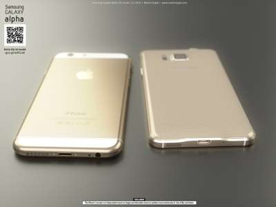 Galaxy Alpha vs iPhone 6