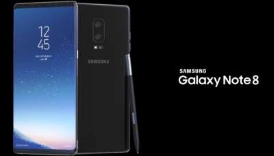 Galaxy Note 8 sfondo nero