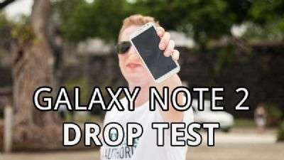 Galaxy Note II drop test