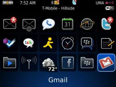 GMail per BlackBerry