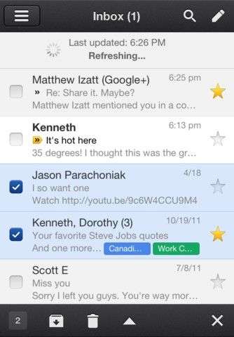 GMail per iOS