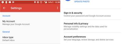 Gmail app Android