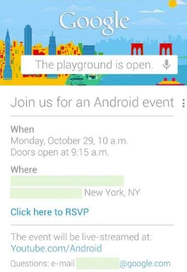 Google Android 29 Ottobre
