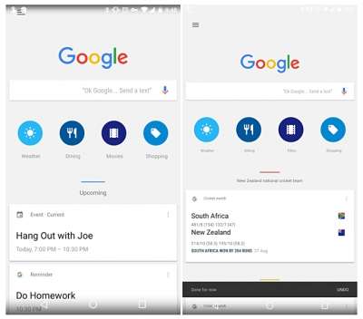 Google Now - nuova interfaccia in fase di test