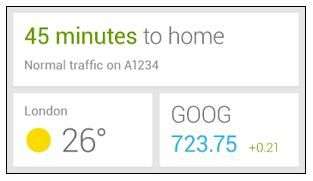 Google Now widget