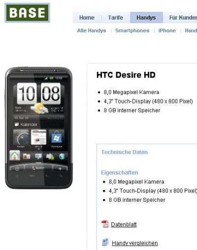 HTC HD Desire