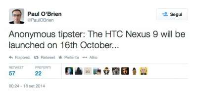 HTC Nexus 9