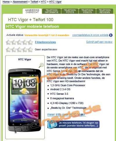 HTC Vigor