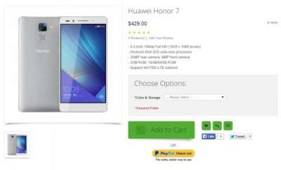Huawei Honor 7 in vendita online
