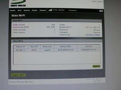 Il router MiFi 