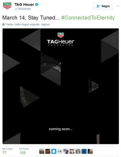 Il tweet di Tag Heuer