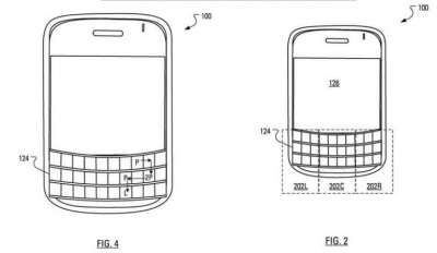 Immagini dal brevetto BlackBerry