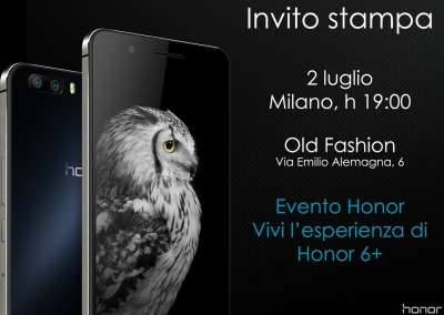 Invito stampa Honor 6+