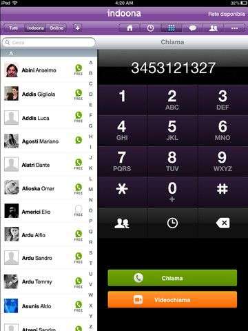 indoona iPad