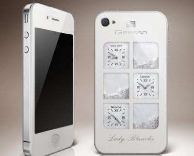 iPhone 4 Lady Blanche diamonds
