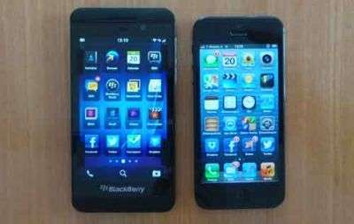 iPhone 5 vs BlackBerry Z10