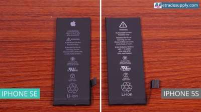 iPhone SE e iPhone 5s, batterie a confronto