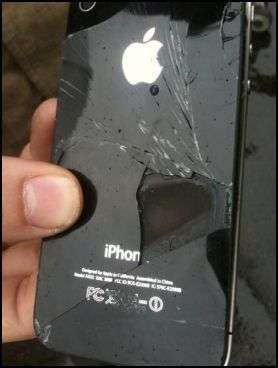 iPhone esploso