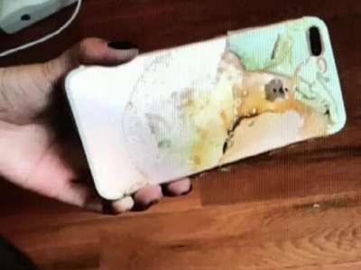 L'iPhone 7 plus che ha preso fuoco
